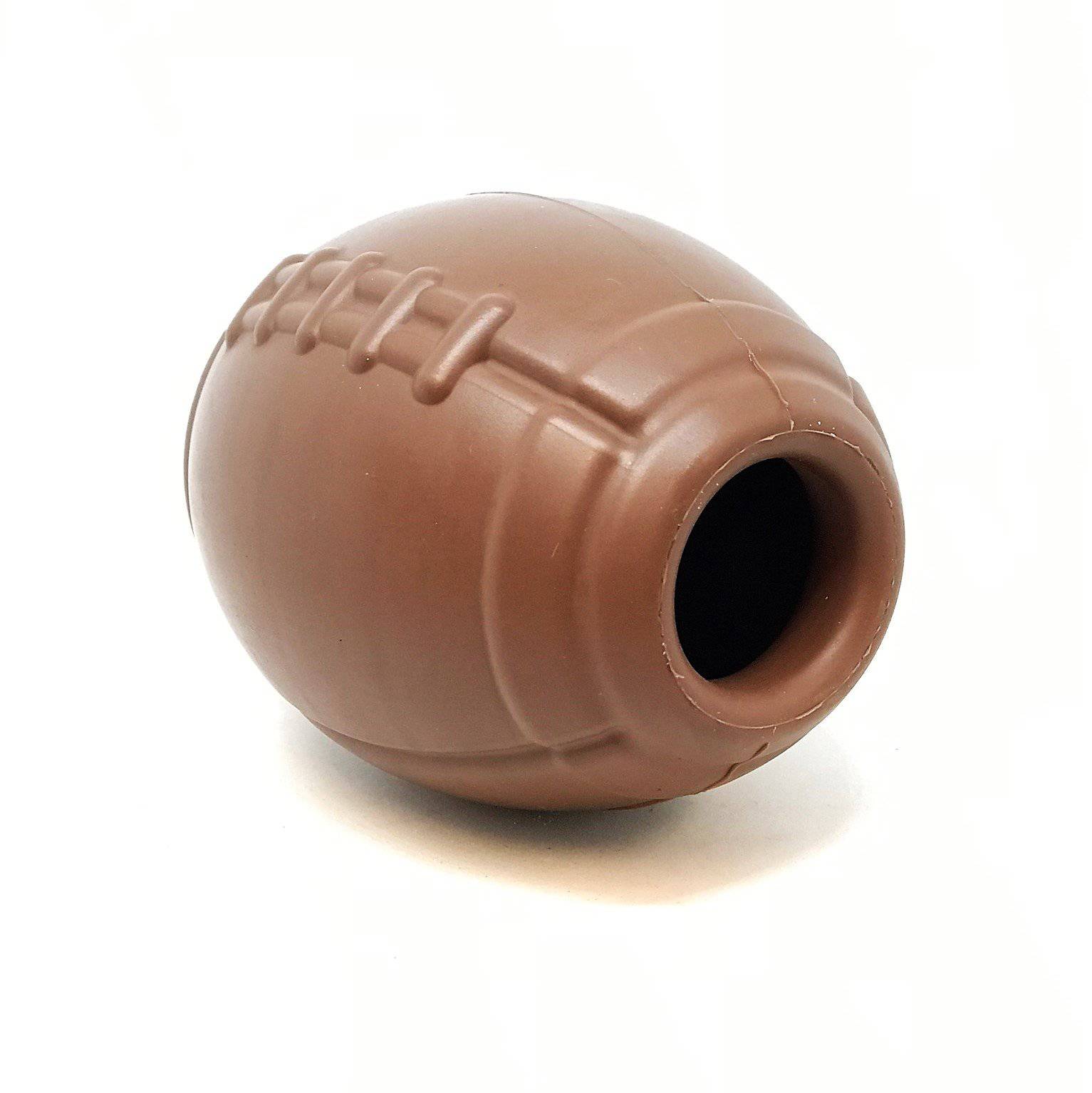 Football Dog Chew Toy & Treat Dispenser - USA Made | SodaPup Rubber Dog Toys SodaPup/True Dogs, LLC