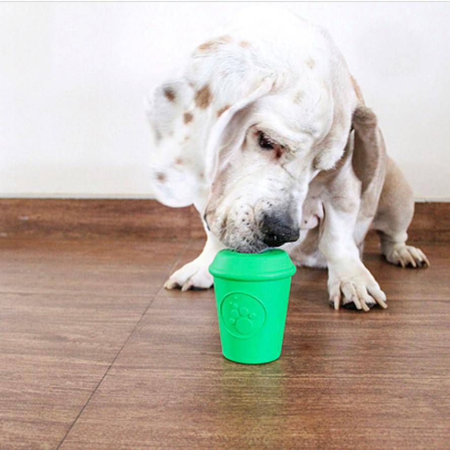 Coffee Cup Rubber Dog Chew Toy for Power Chewers | Treat Dispenser | USA Made Rubber Dog Toys SodaPup/True Dogs, LLC