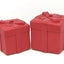 Gift Box eDispenser - Durable Rubber Treat Dispenser for Dogs | USA Made Medium Gift Box - Red Rubber Dog Toys SodaPup/True Dogs, LLC