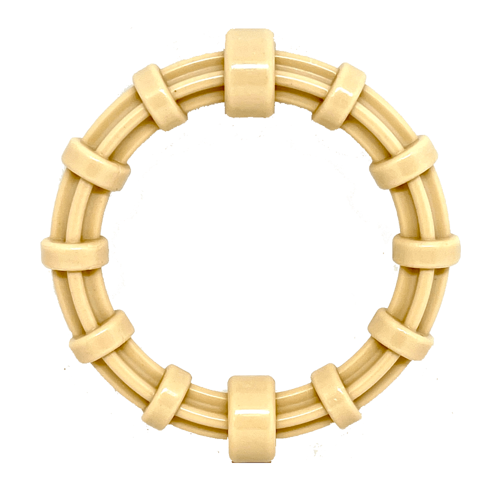 Chicken Flavored Teething Ring for Puppies & Aggressive Chewers | USA Made Honey Bone Nylon Teething Ring Nylon Dog Toys SodaPup/True Dogs, LLC