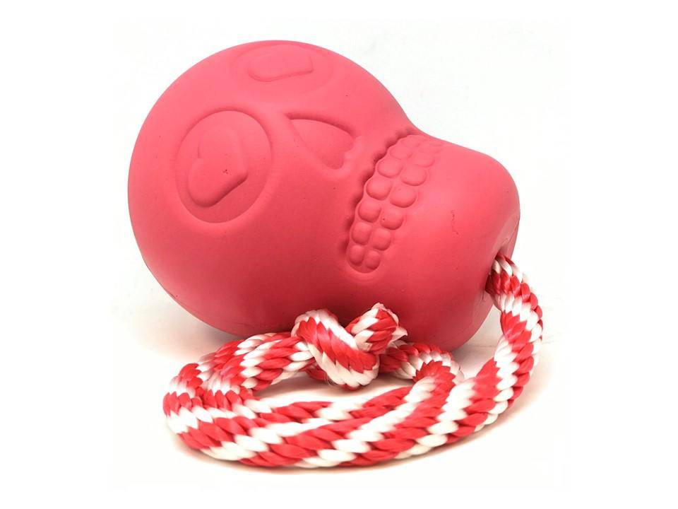 USA-K9 Skull Dog Chew Toy & Treat Dispenser - Made in USA | SodaPup Rubber Dog Toys SodaPup/True Dogs, LLC