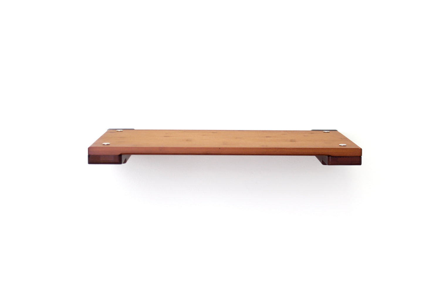 Wall Mounted Cat Shelf English Chestnut Bamboo 18" Solid Shelf Cat shelves/bed Catastrophic Creations