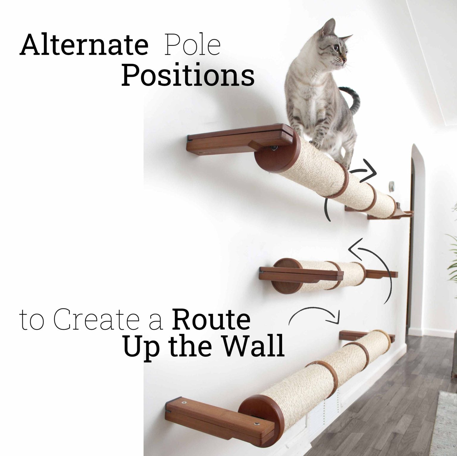 Horizontal Scratching Post for Cats Cat Scratcher Catastrophic Creations