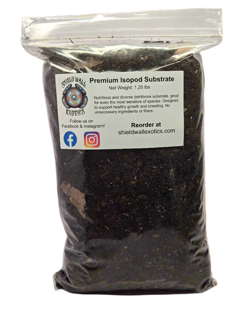 Premium Isopod Substrate - Nutrient-Rich Bioactive Terrarium Mix Soil Shield Wall Exotics