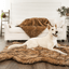 PupRug by Paw.com® Faux Fur Orthopedic Dog Bed - Curve Sable Tan Dog Beds Paw