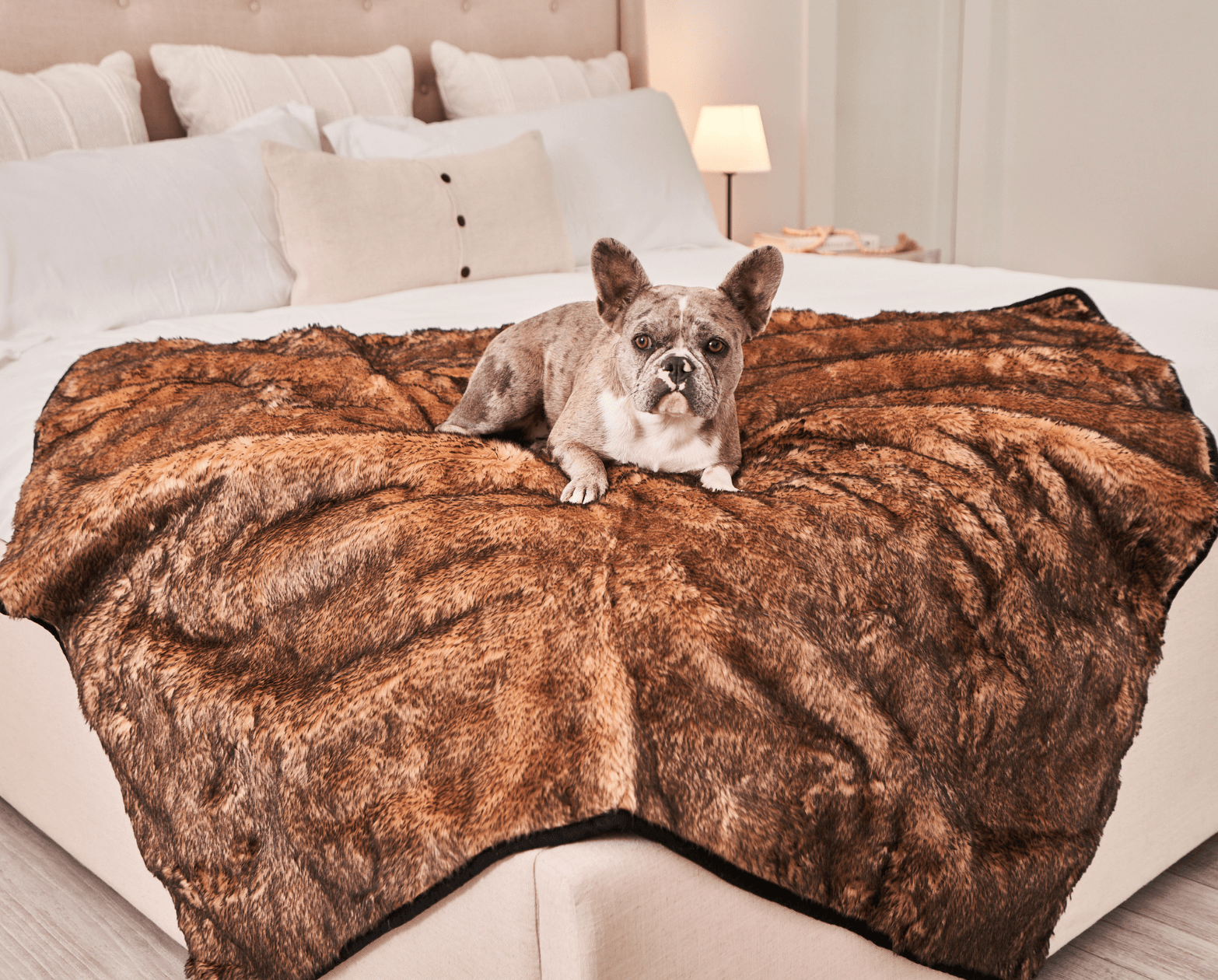 PupProtector™ Summer Short Fur Waterproof Throw Blanket - Sable Tan Dog Blanket Paw.com