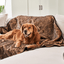 PupProtector™ Summer Short Fur Waterproof Throw Blanket - Sable Tan Original (60"L x 50"W) Dog Blanket Paw.com