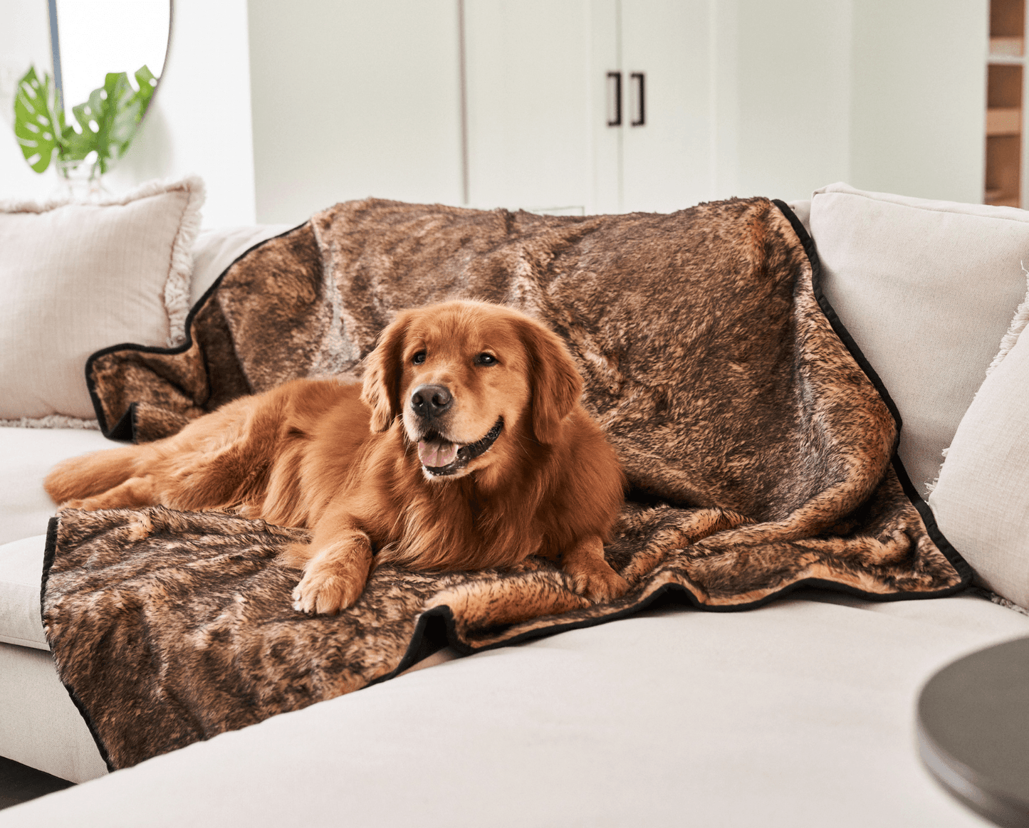 PupProtector™ Summer Short Fur Waterproof Throw Blanket - Sable Tan Original (60"L x 50"W) Dog Blanket Paw.com