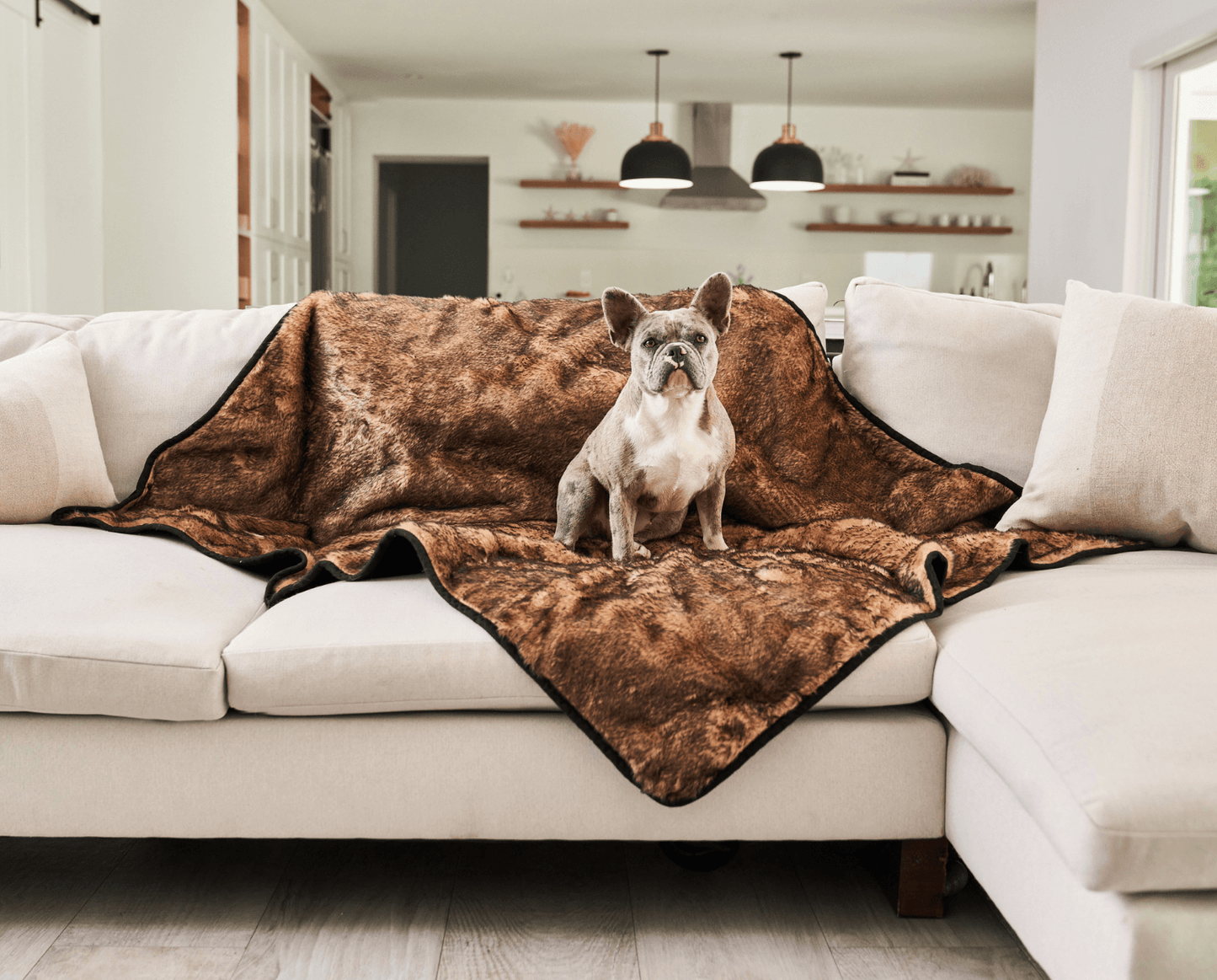 PupProtector™ Summer Short Fur Waterproof Throw Blanket - Sable Tan Dog Blanket Paw.com