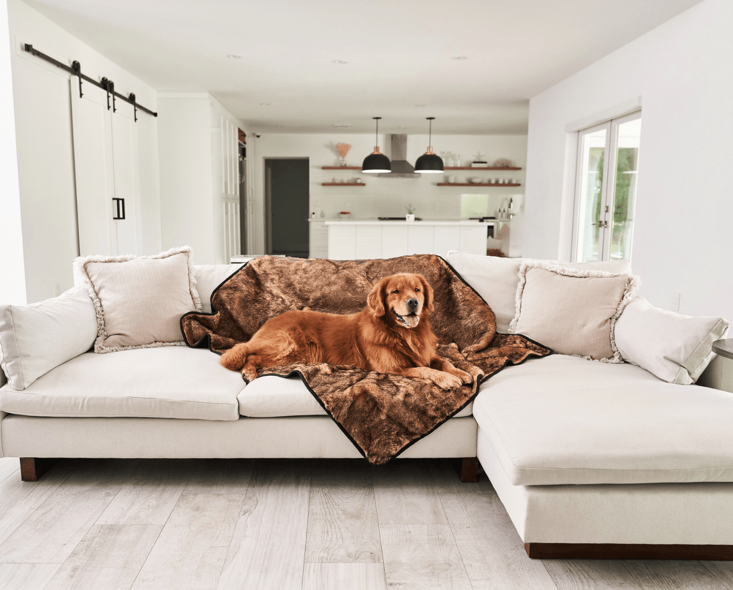PupProtector™ Summer Short Fur Waterproof Throw Blanket - Sable Tan Dog Blanket Paw.com