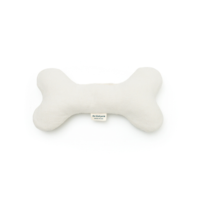 Boba & Vespa Plush Hemp Dog Toy Bone for Gentle Chewers Dog Bones The Kind Pet