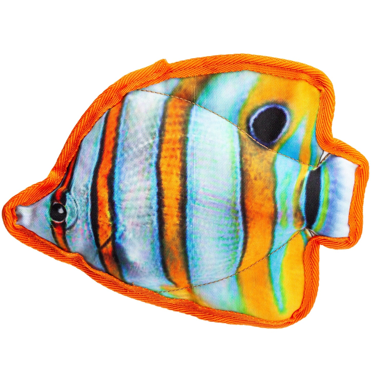Tropical Fish Toys 9" Tropical Butterflyfish Dog Toys Dogline