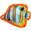Mini Tropical Fish Toys 6" Tropical Butterflyfish Small Dog Toys Dogline