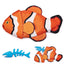 Tropical Crinkle + Bone Inside Fish Dog Toys Clownfish Dog Toys Dogline