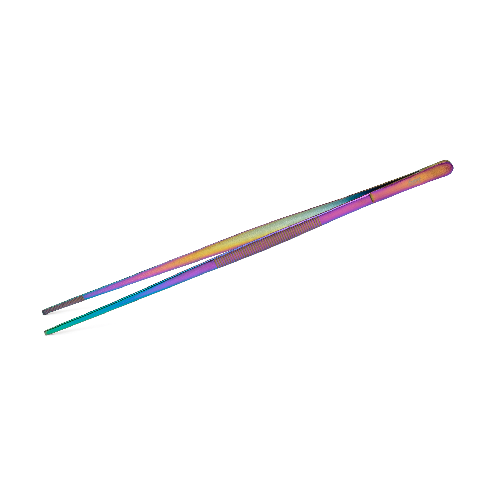 Signature Series Tweezers - Straight 12" Oil Slick Tools ReptiChip LLC