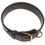 Viper Leather Two-Ply Collar Brown Dog Collars Dogline