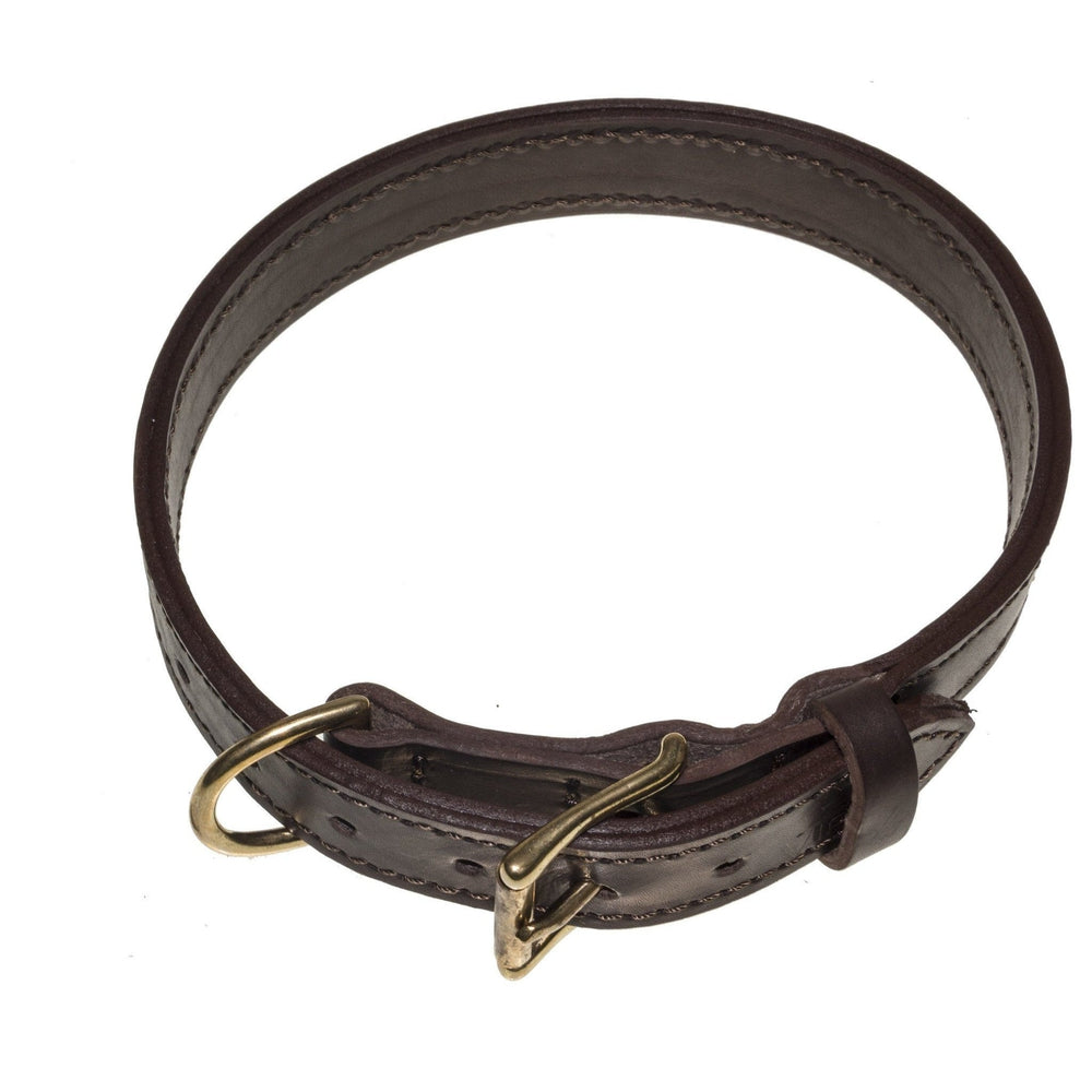 Viper Leather Two-Ply Collar Dog Collars Dogline