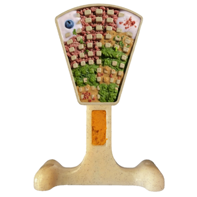Waffle Tower Nylon Chew & Enrichment Toy | 2-in-1 for Aggressive Chewers | SodaPup Nylon Dog Toys SodaPup/True Dogs, LLC