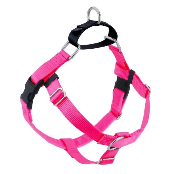 Hot Pink Freedom No-Pull Dog Harness 2 Hounds Design