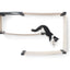 Cat Maze Wall - 3 Tier Cat Tree Onyx Bamboo Natural Canvas None Cat Condo Catastrophic Creations
